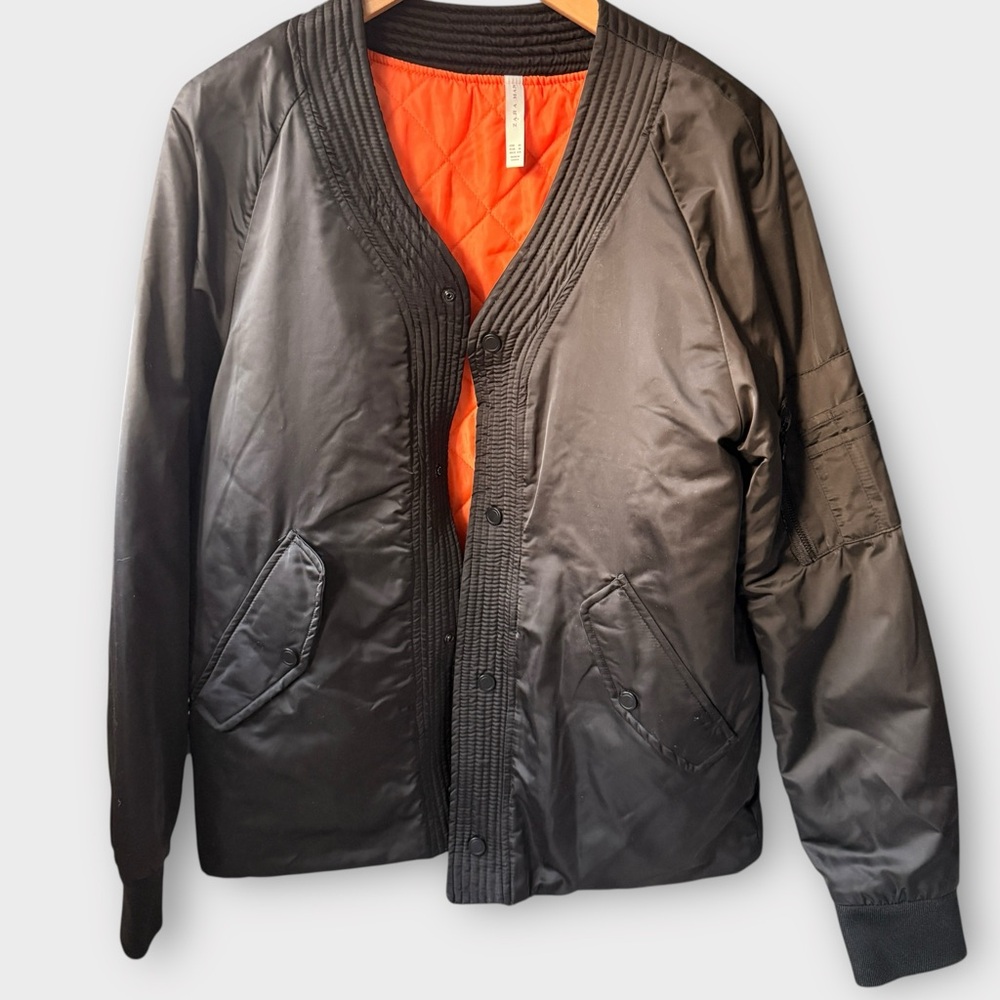 ZARA MAN Quilted Bomber Jacket – Size L (Great Condition)